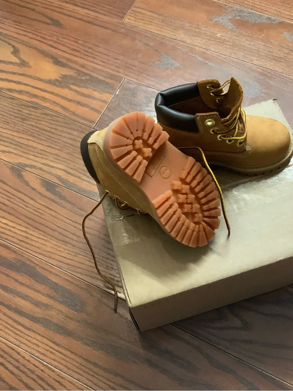 Timberland Kids Wheat Lace-Up Ankle Boots